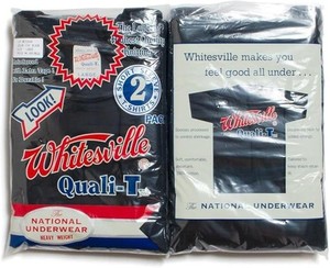 Whitesville Quali-T Confezione 2 T-Shirt Off White Cotone 100 Pesante