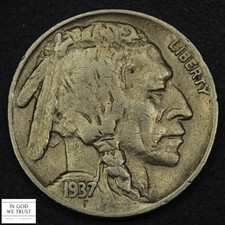1937 D Three Legged Buffalo Nickel 5C 3 Legs