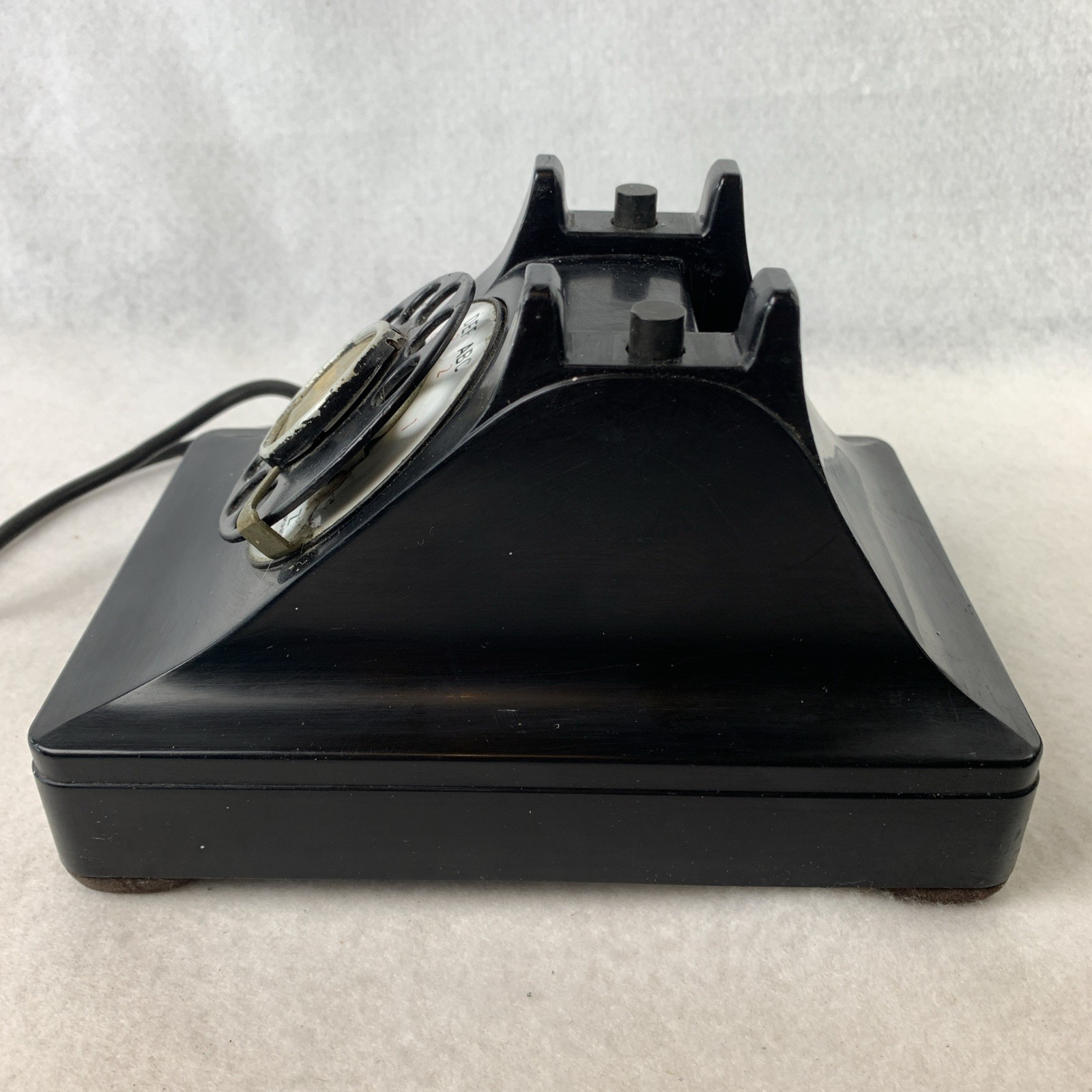 Bell System Western Electric Telephone Black F1 Rotary Phone 1940s Vintage