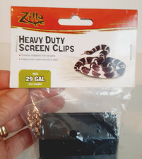 2 Pack Zilla Reptile Terrarium Heavy Duty Screen Clips Fits 29 Gallon & Smaller