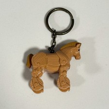 Vintage FAO Schwarz Trojan Horse Keychain Mini Size RARE Collectable