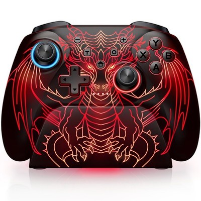 Wireless Gaming Controller with Charging Dock for Switch/Switch 2, Android, iOS