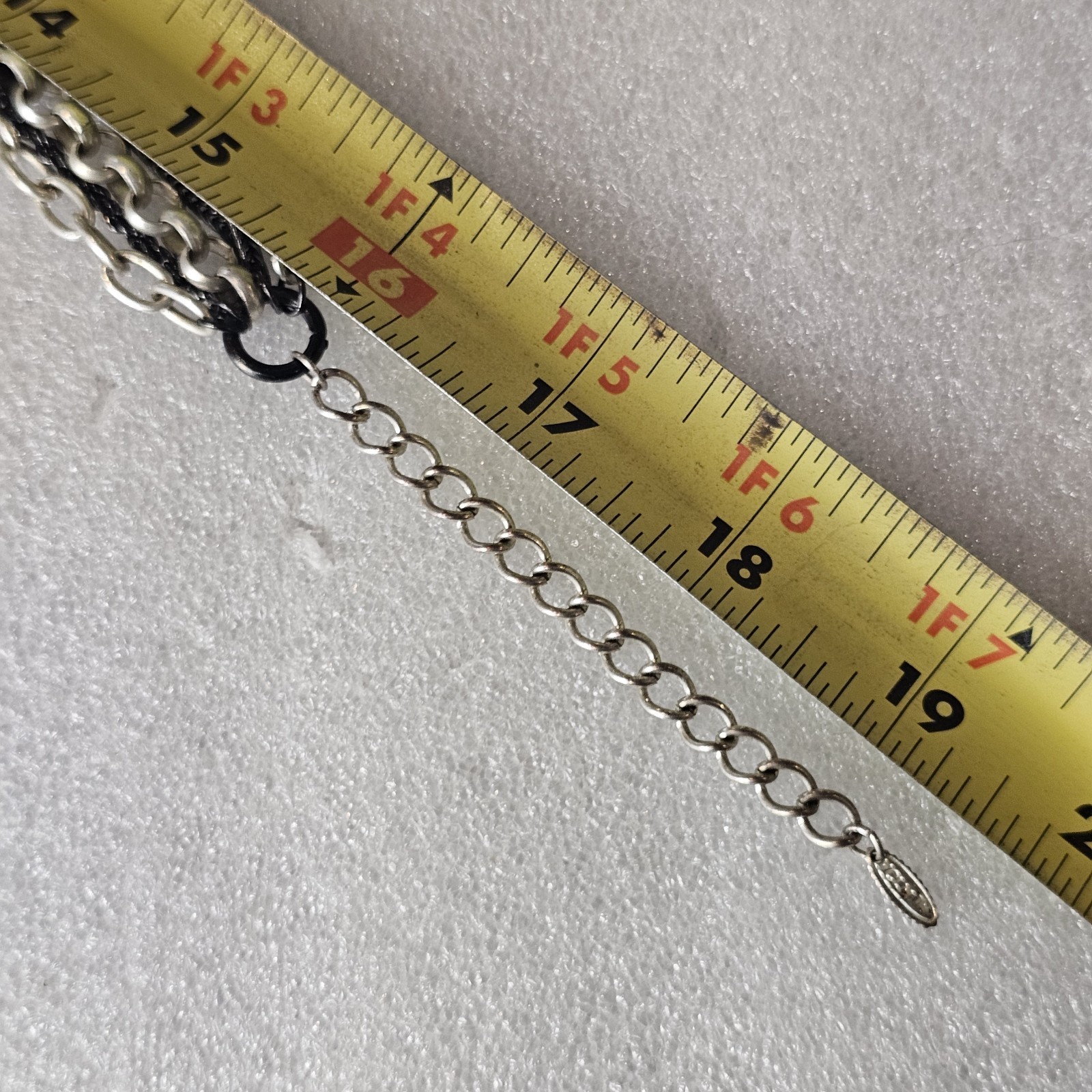 Chunky Statement Multi-strand Silver Black Chain … - image 8