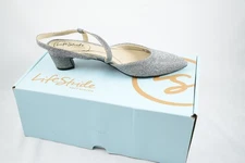LifeStride Minimalist Pewter US 6 Elegant Kitten Heel Pump EU 36