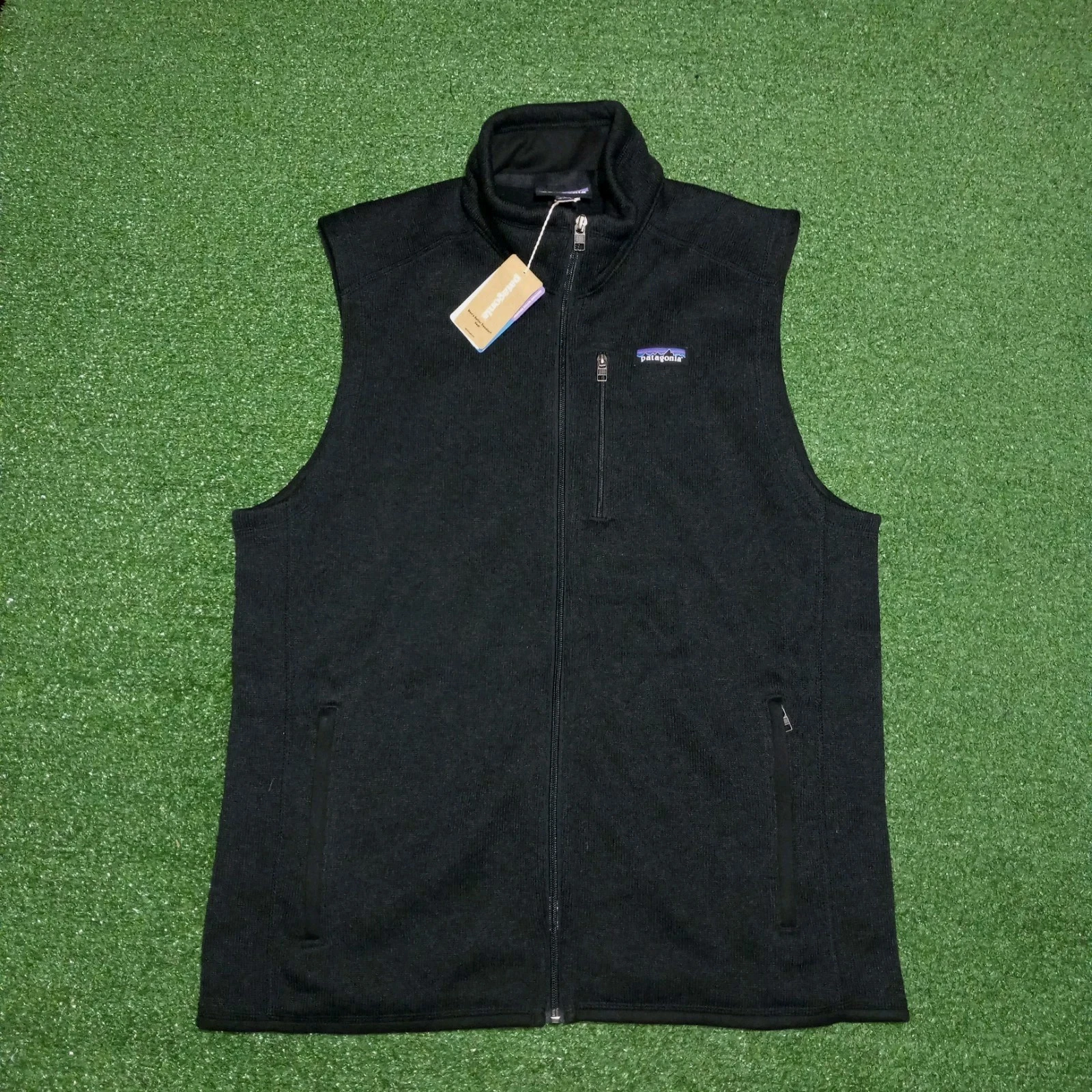 NEW Patagonia Better Sweater Full Zip Vest NWT Mens Large Black 25882 Jacket