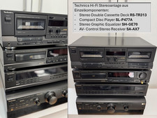 Technics Stereoanlage aus Einzelkomponenten: RS-TR313, SL-P477A, SH-GE70, SA-AX7