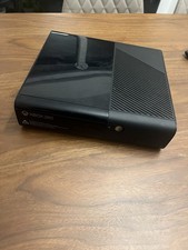 Microsoft Xbox 360 E Black Console Only - Tested Reset 250gb