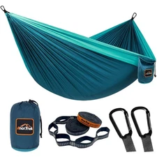 Camping Hammock Super Lightweight Portable Parachute Hammock With Two Tree Strap