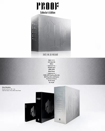BTS PROOF Collector's Edition 3CD Photobook Photocards NEW SEALED - product listing photo