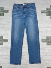 Madewell Jeans Womens 27 Mid Rise Perfect Vintage Straight Medium Wash Denim
