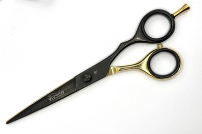 6 Zoll professionelle Haarschneidschere - Gold & Schwarz Friseur-/Salonschere
