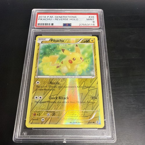 Pikachu graded PSA 9 for sale on eBay