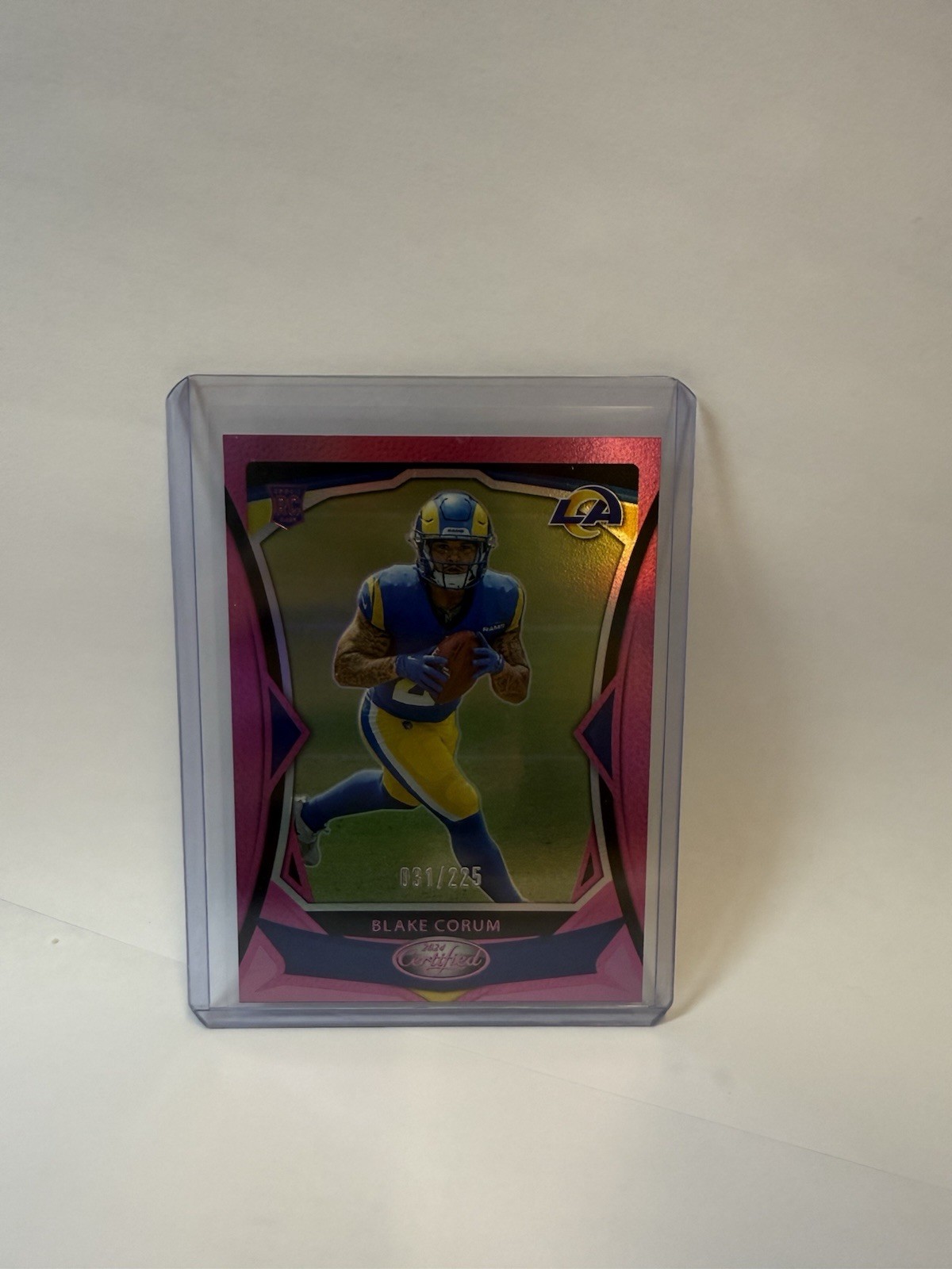 2024 Panini Certified - Rookies Blake Corum #160 Mirror Pink /225 (RC)