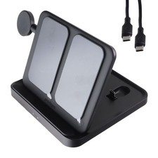 Prodigee Trio Fold Station 3-in-1 Wireless Charger for Samsung Devices - Black