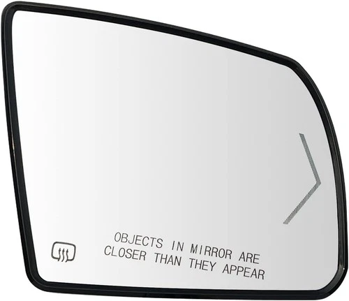 Right Passenger Heated Mirror Glass with Rear Holder for Toyota Sequoia Tundra