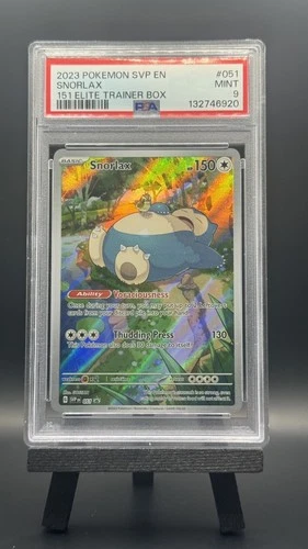 Snorlax 051 - English 151 Elite Trainer Box Promo - PSA 9