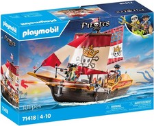Original PLAYMOBIL Pirates 71418 - Boat Pirate