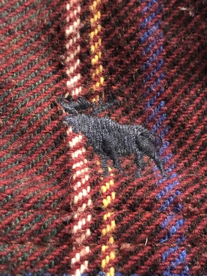 Falda Abercrombie & Fitch Mujer 6 Rojo Verde Lana A Cuadros Plisada Mini Años 90 Y2K Foto 4 de 4