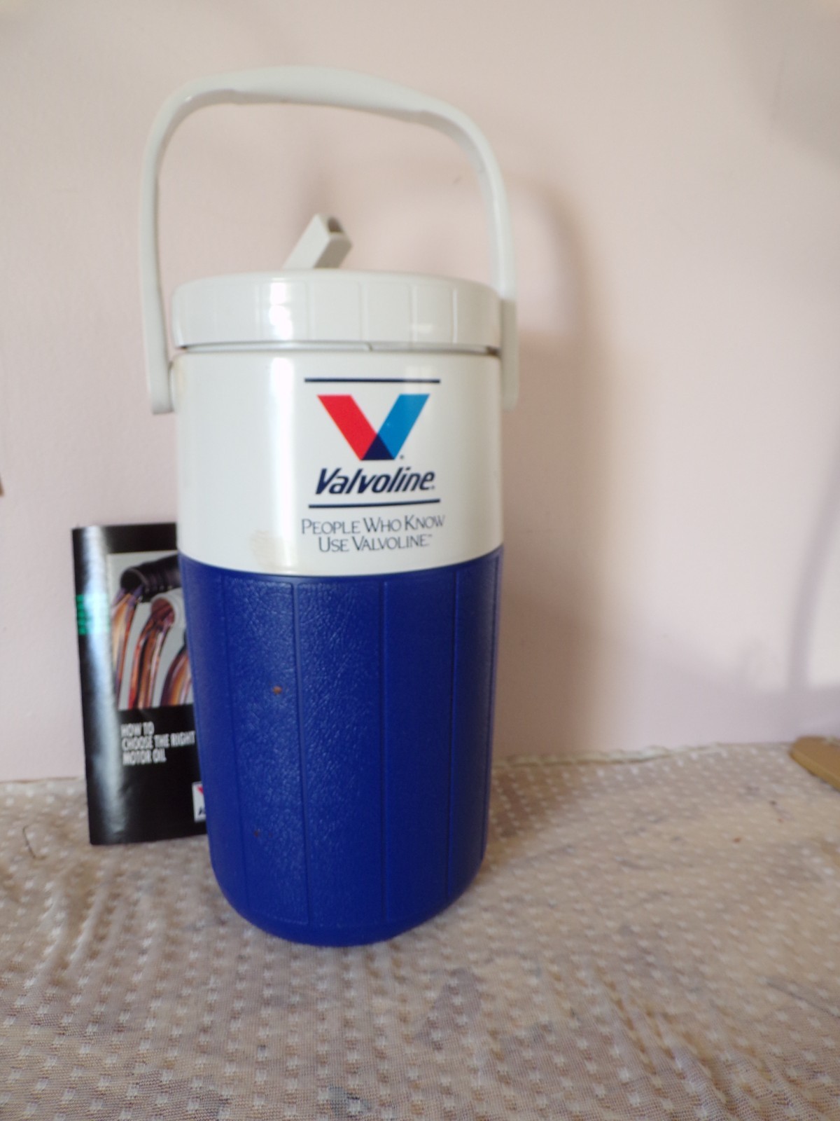 Cooler Jug Spout With Handle, 1/2 Gal Blue