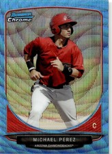 2013 Bowman Chrome #BCP197 Michael Perez Prospects Blue Wave Refractors