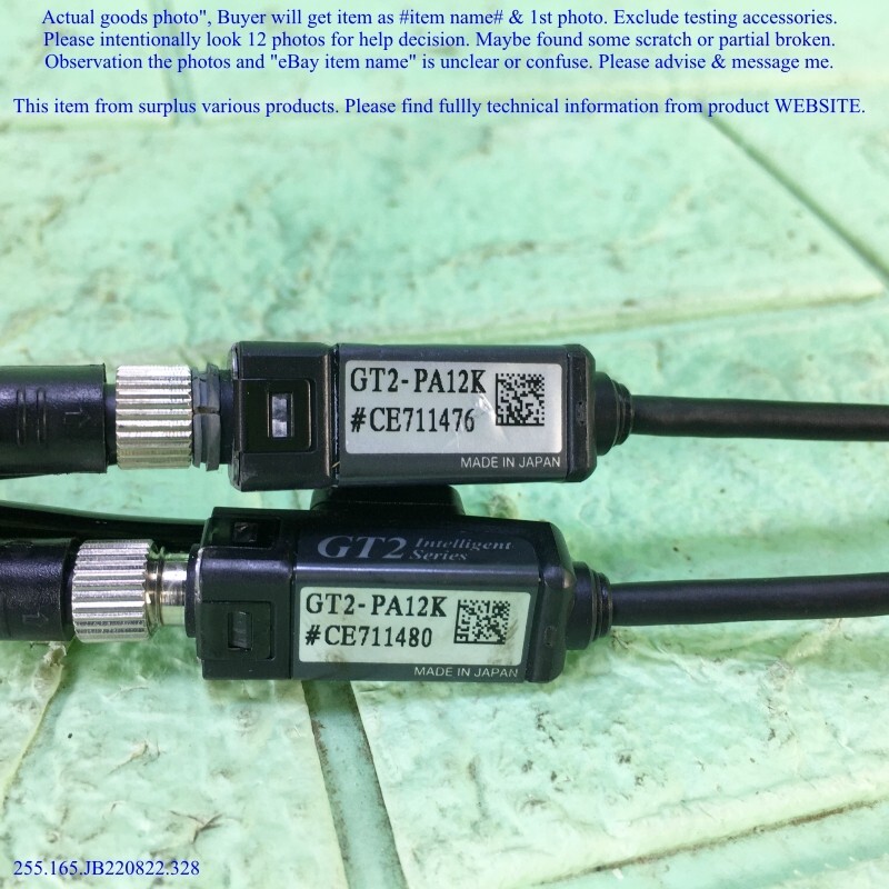 KEYENCE GT2-75N & GT2-76N & GT2-PA12K x2units, Sensor Set as