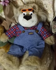 1997 Tyco Real Talking Wise Crackin Talking Bubba Plush Bear 17in Works Clean