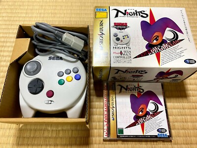 Sega Saturn SS Nights & Multi Controller Set LE w/Box Spine