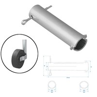 Achse FüR StüTzrad AnhäNger Bugrad Deichselrad 48Mm Ø20Mm X 85Mm Wohnwagen
