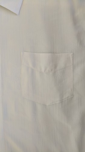 Solitude White Palm Trees & Lines on White Resortwear Shirt S/S Men's Size XXL - Picture 3 of 6