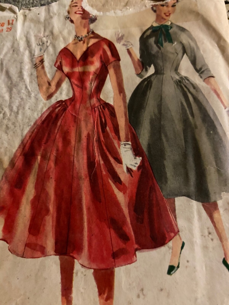 slim fit dress slacks 1950s Vintage Misses Cocktail Dress 1954 Advance Sewing Pattern 6649 S –  Vintage4me2