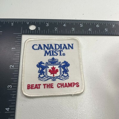 Canada BEAT THE CHAMPS CANADIAN MIST Whisky Patch 28FF