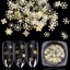 90-Decor-Manicure-Tips-Snowflake-Nail-Sequins-Nail-Art-Glitter-Gold-Metal-Slices miniatuur 2