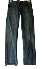 Levi's 505 Regular Denim Blue Jeans Size 12 Slim 24 x 26 Youth