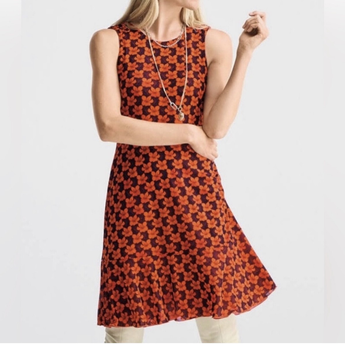 Cabi New NWT Flip Dress #6370 Orange navy blue Reversible 4 wayXS - XL Was $158 | eBay Cabi New NWT Flip Dress #6370 Orange navy blue Reversible 4 wayXS - XL Was $158 | eBay