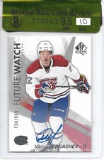 2016-17 SP Authentic MIKHAIL SERGACHEV FUTURE WATCH AUTO RC /999 BGS 9.5/10 GEM!