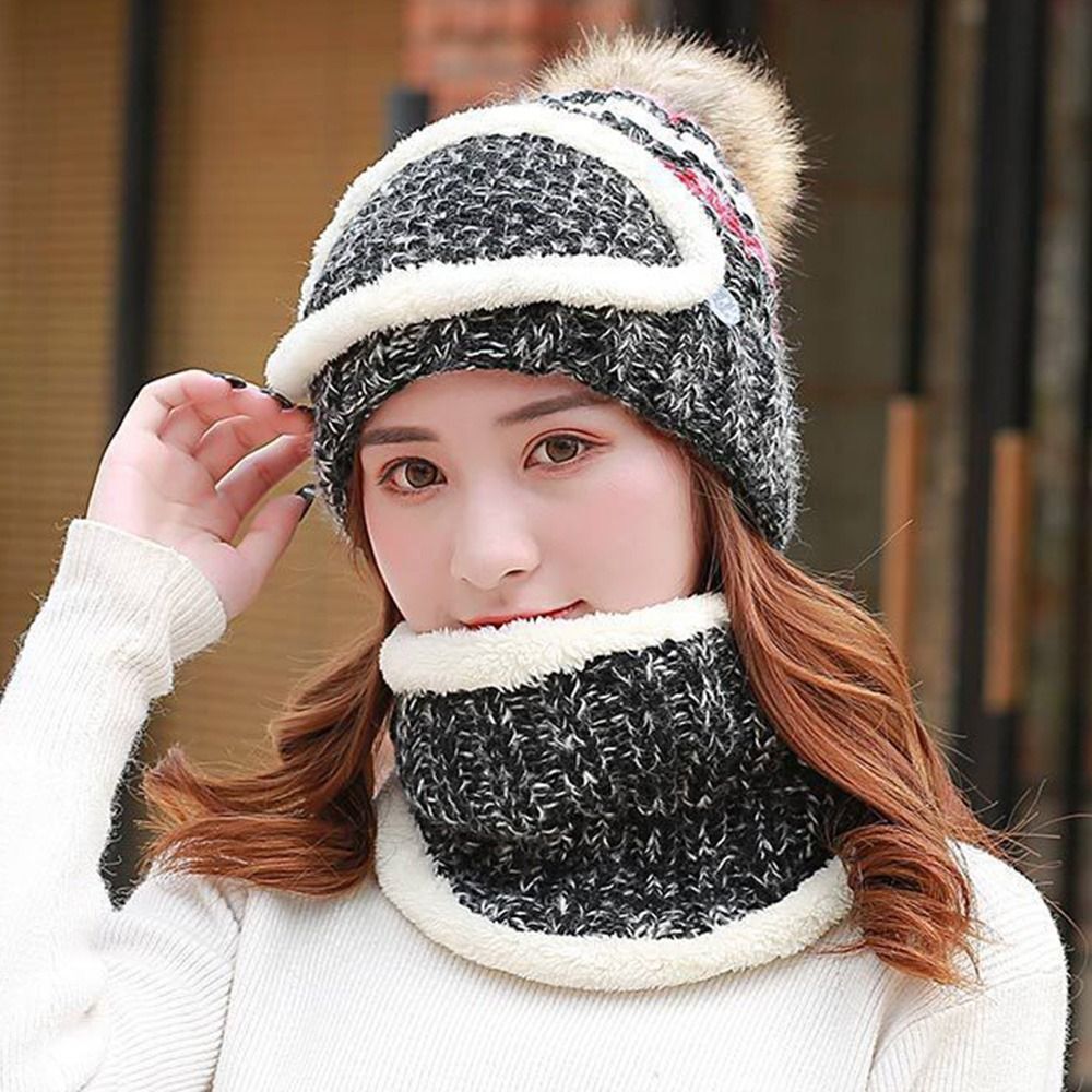 APL Protezione orecchie ispessimento più berretto in maglia cappelli invernali orecchio berretto sci maschera cappello