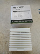 Northern D15WU Surface Mount Siren 15 Watt Dual Tone White Yelp/Steady