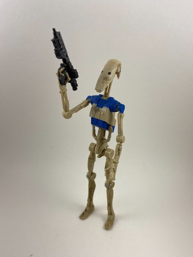 Custom Star Wars 6in Black Series OOM Battle Droid Pilot Figure windu mace - Picture 2 of 3