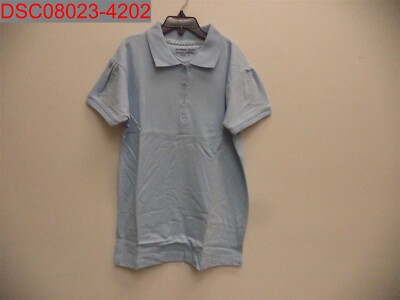 Qty=2 Galaxy by Harvic Girls Lt. Blue Uniform Polo Shirt 12 786935002981