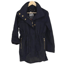 G.e.t Equipment General Technique Womens Cinched Waist Rain Jacket Black Small