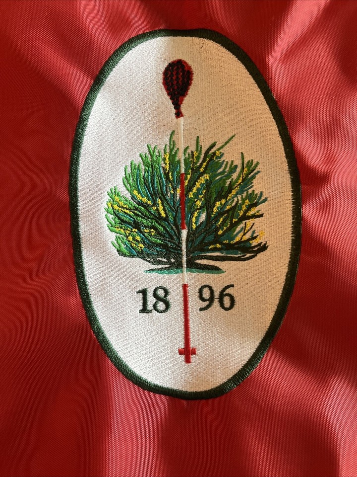 Merion Golf Club Pin Flag Actual Flown Flag Red 1896 Rare! eBay