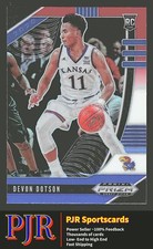 2020 Panini Prizm Draft Picks Collegiate #72 Devon Dotson Red White Blue Kansas