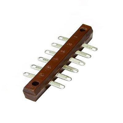 12pcs 6 Lug Terminal Stip Turret Tag Bakelite - Tube Amp DIY - USSR T19