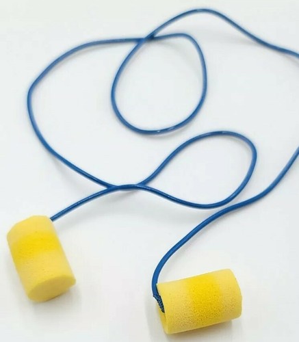 Tappi per orecchie cavo/corda/corda collo/connessi/3 m tappi per orecchie morbidi classici 10 paia - Foto 8 di 11