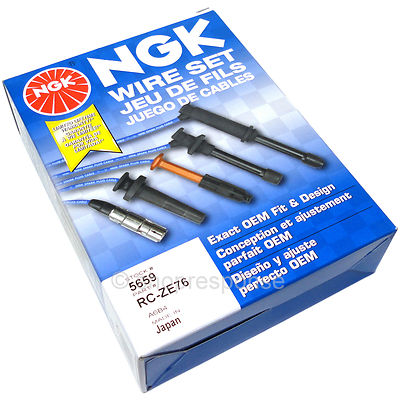 NGK RC-ZE76 Spark Plug Wires Cables Fits 01-05 Mazda Miata / 01-03