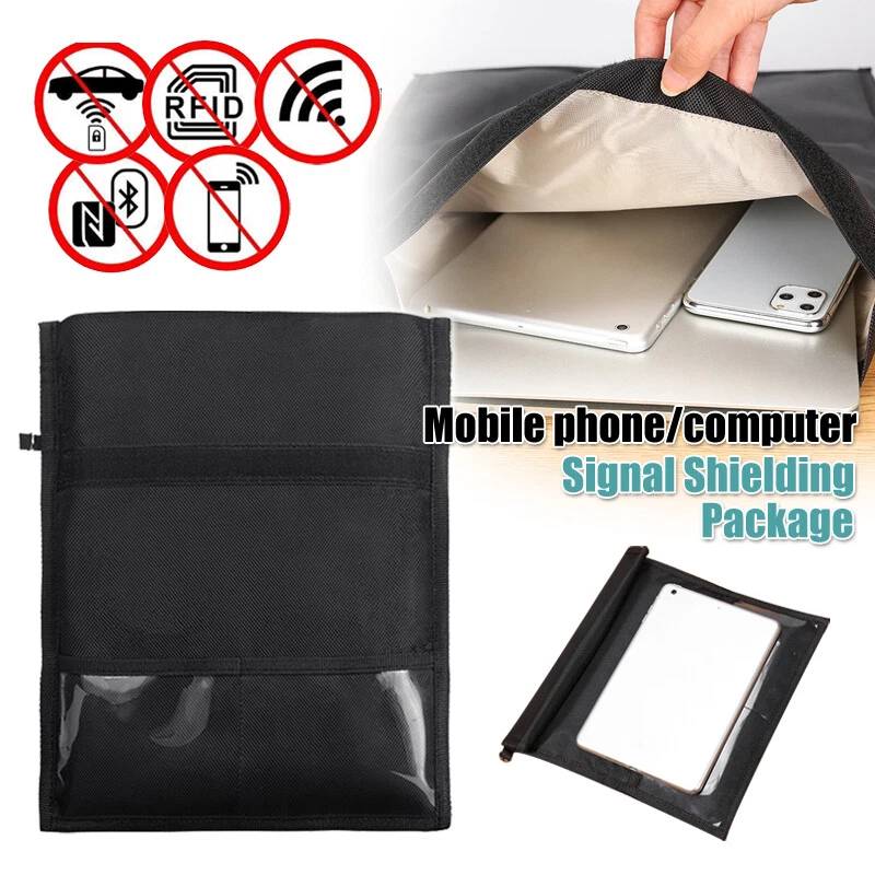 Large Faraday Bag for Car Key Phone Ipads, Signal Blocker Pouch Case for  Credit