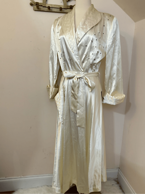 white christmas dresses Cream Striped Fleece Dressing Gown