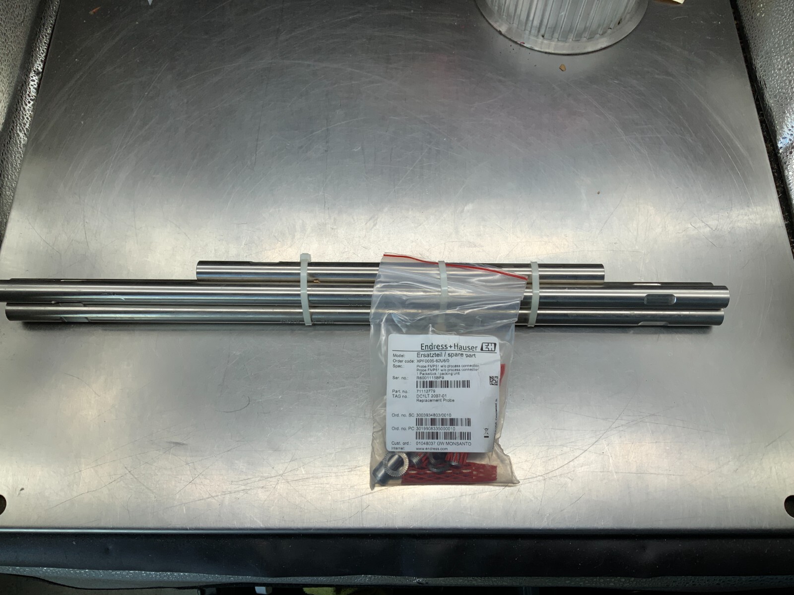 Endress+Hauser XPF0005-62U6/0 Replacement Probe FMP51 w/o Process Connection