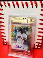 🔥2017 Bowman Chrome Josh Ockimey Orange Refractor Autograph BGS 9.5 Ref Auto🔥