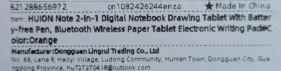 HUION Note Model X10 2 in 1 Digital Notebook Drawing Tablet - Image 4 of 4